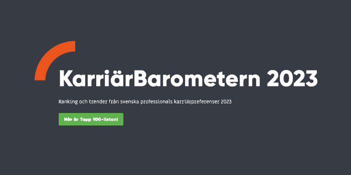 Karriärbarometern 2023 från Universum
