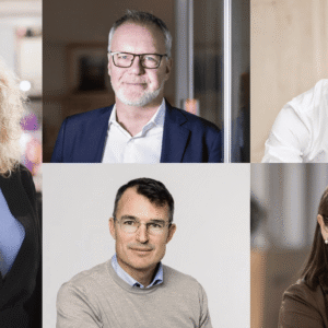 Elisabeth Peregi (vd Kappahl Group), Martin Malmvik (vd Axel Johnson International), Jakub Jankowski (vd IKEA Industry), Alexander Wennergren Helm (vd Ernströmgruppen) och Paula da Silva.
