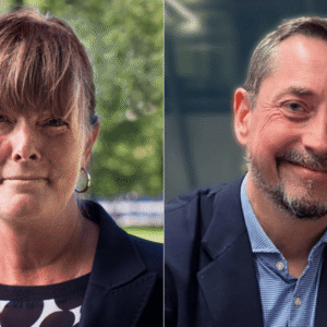 Tiina Ekström Nyckeltalsinstitutet och Einar Humlin TechSverige