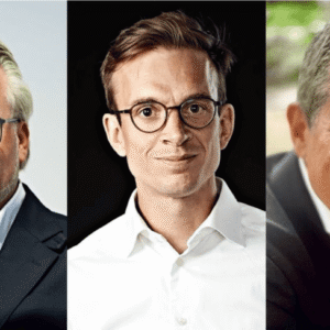 Från vänster: Peter Giørtz-Carlsen, Torben Dahl Nyholm och Mark Boot. Foto: Arla