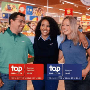 Lidl Sverige utnämnt till Top Employer för femte året i rad